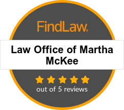 Findlaw 5 star reviews Law Office of Martha McKee